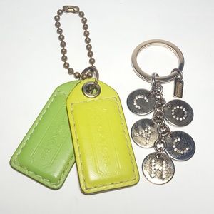 Vintage Coach Purse Hangtag Keychain